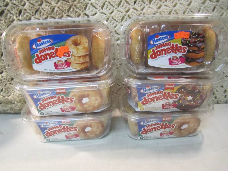 lot 259 image: 6 - 6-Packs of Hostess Jumbo Donett...