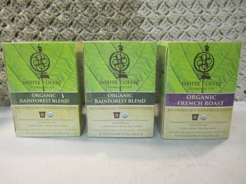 lot 261 image: 3 Boxes of White Coffee Organic Ble...