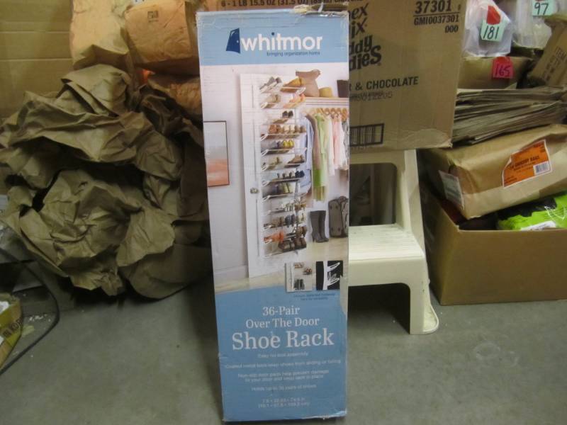 lot 287 image: Whitmor 36-Pair Over The Door Shoe ...