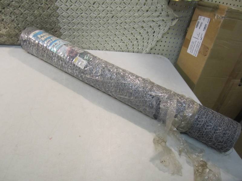 lot 297 image: 36 x 50 foot Roll of Poultry Netti...