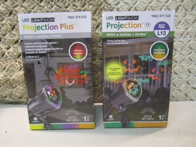 lot 310 image: Lot of 2 LED Light Show Projection ...