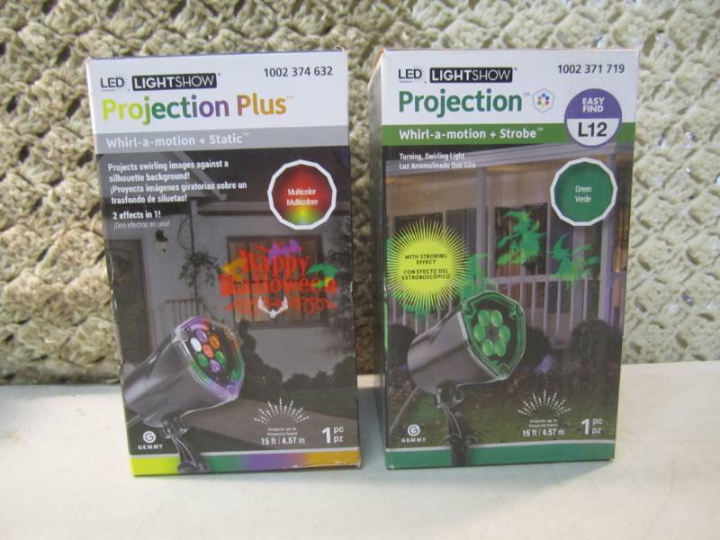 lot 312 image: Lot of 2 LED Light Show Projection ...
