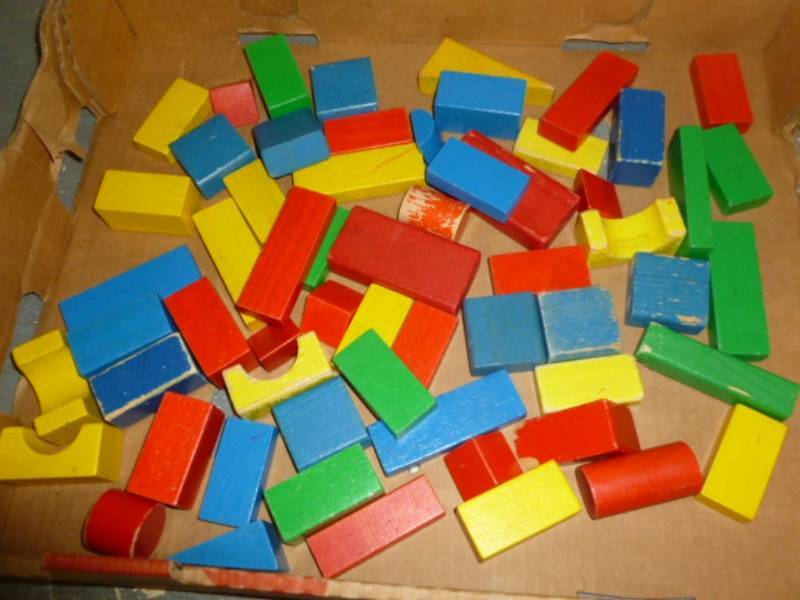 lot 63 image: Vintage Wooden Blocks
