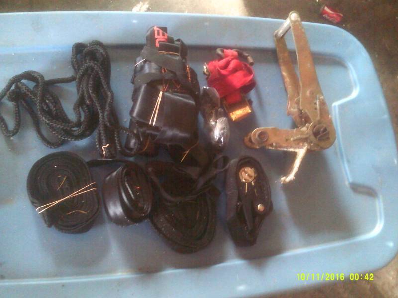 STRAPS AND 1 BINDER