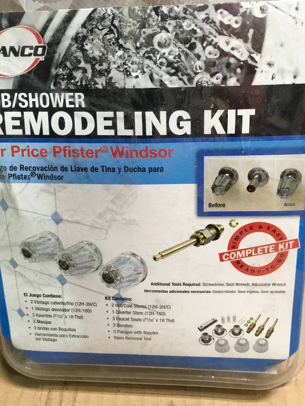 lot 9 image: Danco 1 Handle Metal Tub Shower Repair Kit Price Pfister Remodeling kit quality