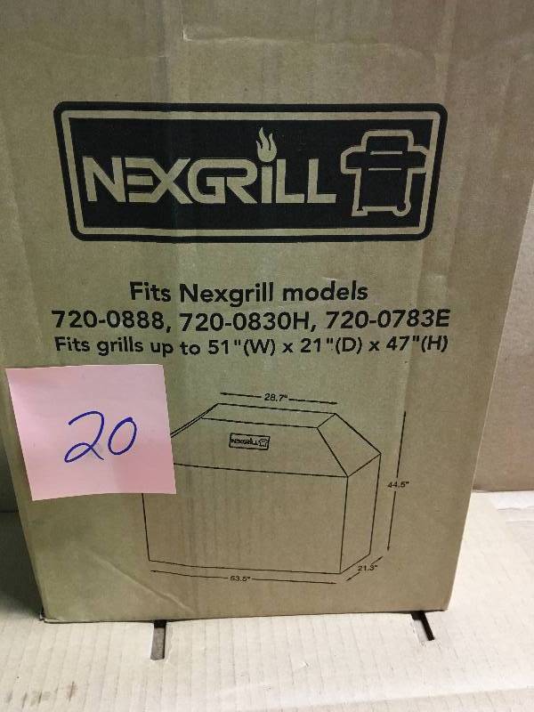 lot 20 image: NEXGRILL 55 in. Grill Cover