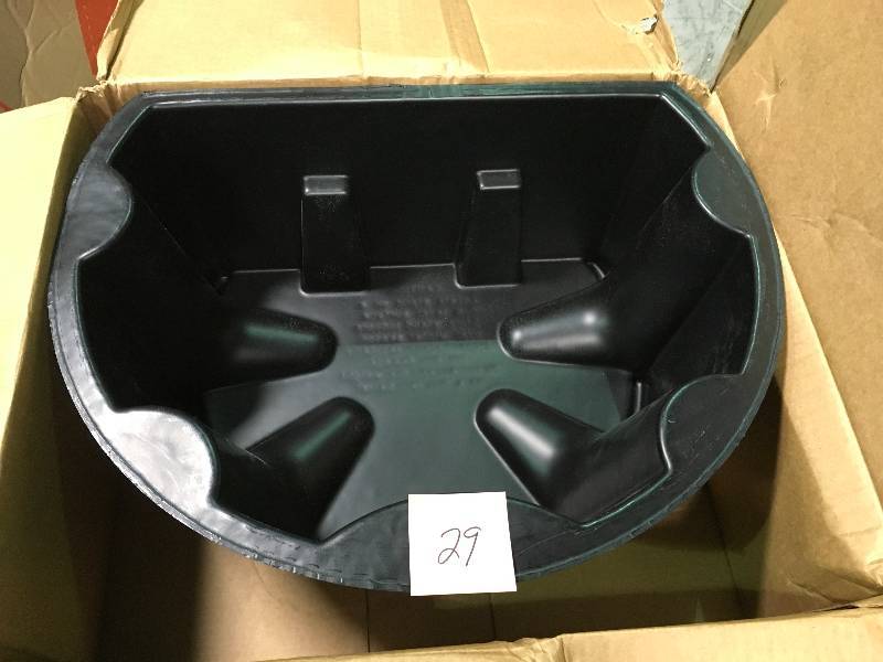lot 29 image: 50 Gal. Rain Barrel Black Stand