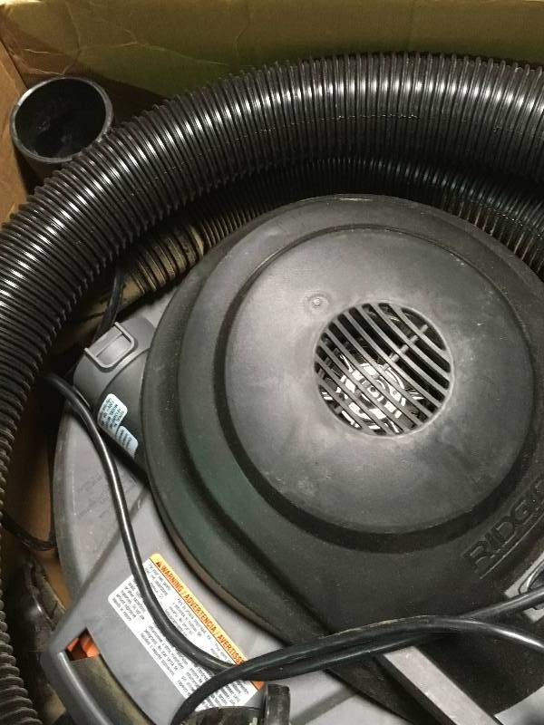 lot 44 image: RIDGID 12 Gal. 5.0-Peak HP Wet Dry Vac WD1270