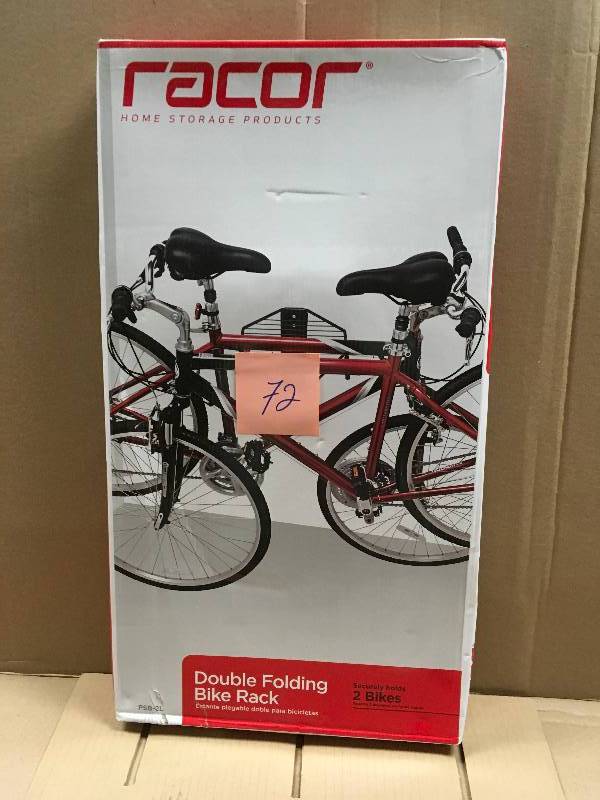 lot 72 image: RACOR 2-Bike Folding Storage Rack