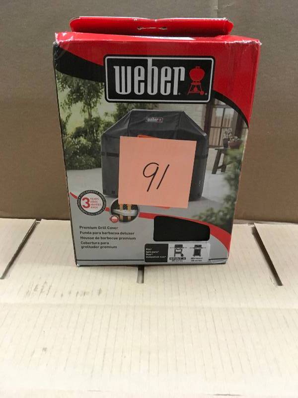 lot 91 image: WEBER Spirit and Spirit II 2-Burner Gas Grill Cover
