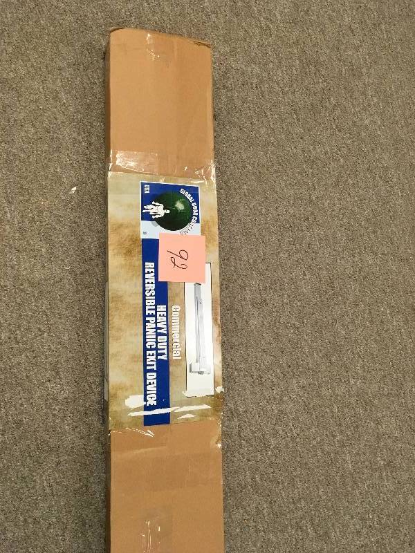 lot 92 image: Global Door Controls 32 In. Aluminum Touch Bar Exit Device