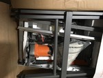 lot 118 image: Ridgid 120-Volt 7 in. Tabletop Wet Tile Saw with Stand in good working conditions not used
