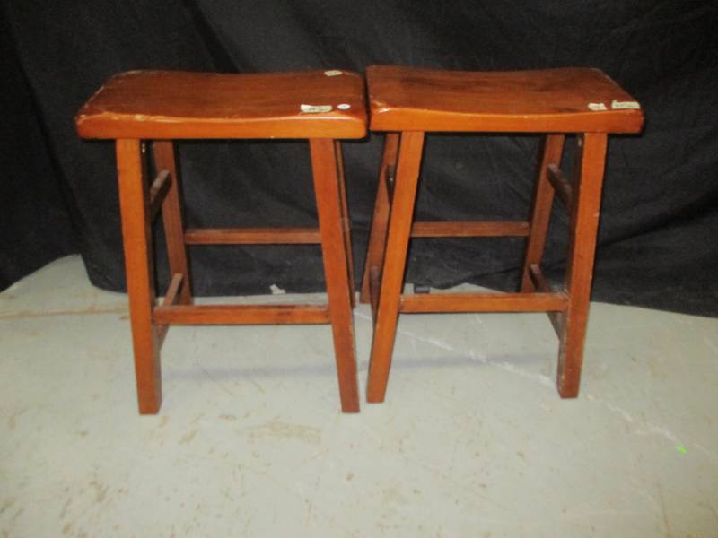 2 Wooden Stools