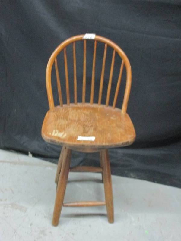 Solid Wood Swivel Stool