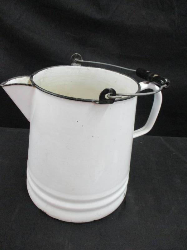 Large Enamel Coffee Pot