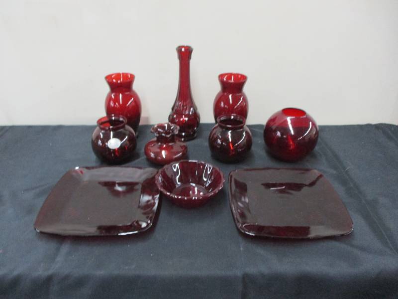 Ruby Red Glassware