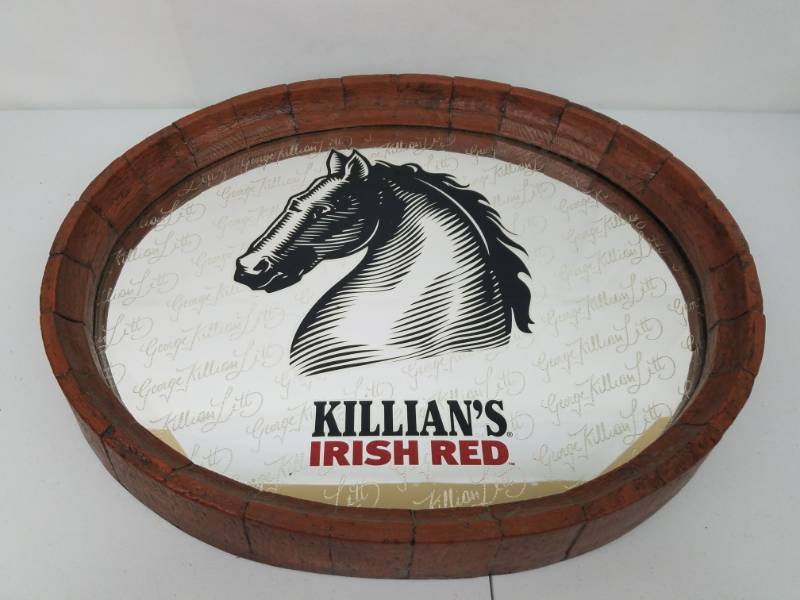George Killians Irish Red Oval Beer Sign or Mirror
