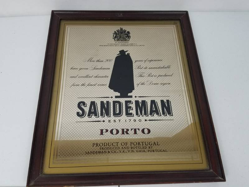 Sandman Porto Wine Sign - mirror