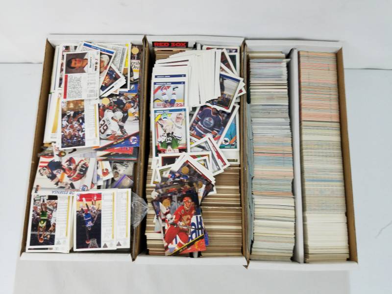 3 huge 15 x 7 boxs of Misc Cards