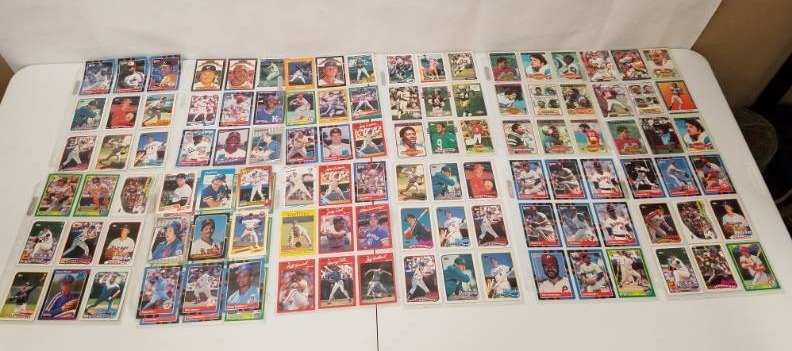 35 sheets of mix football and base ball cards