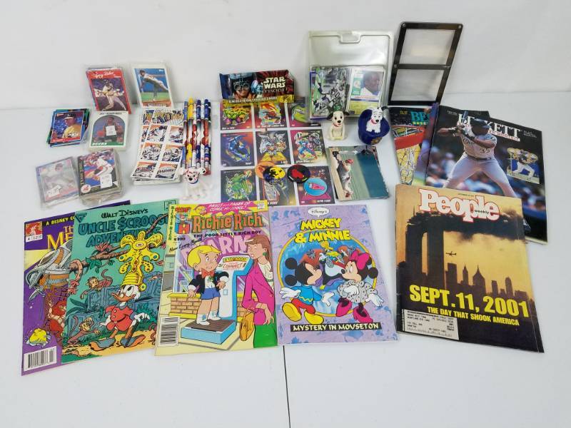 Huge lot of Football Baseball X-Men Star Wars and other collectibles