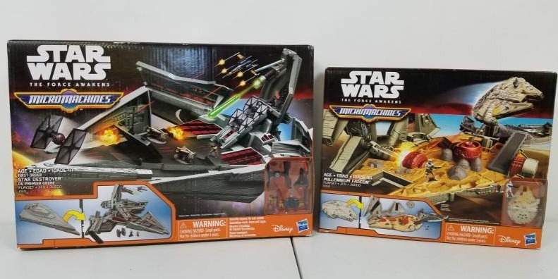 Star Wars The Force Awakens Star Destroyer & Millennium Falcon play set