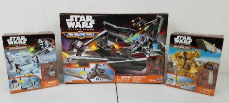 Star Wars Micro Machine lot of 3 play sets R2-D2 Stormtrooper