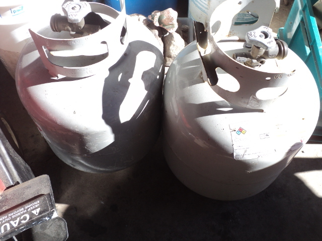 lot 12 image: 2 20 pound cylinders...