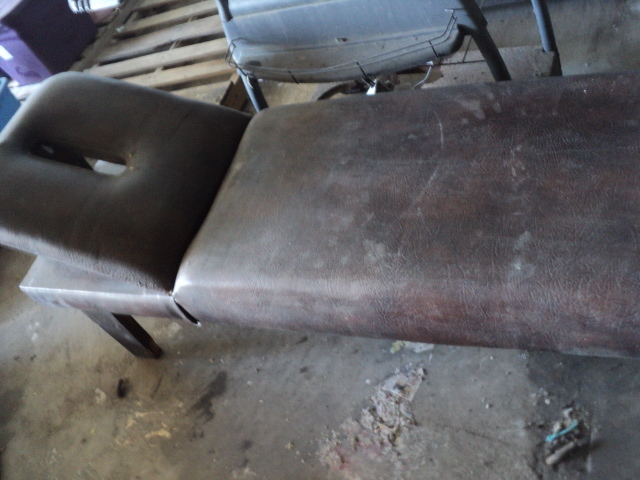 lot 21 image: vintage chiropractors bench 69x20...