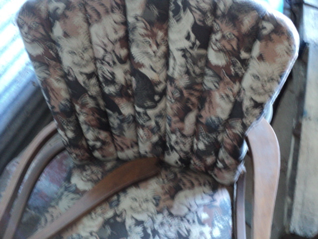 lot 58 image: chair - needs arm work...