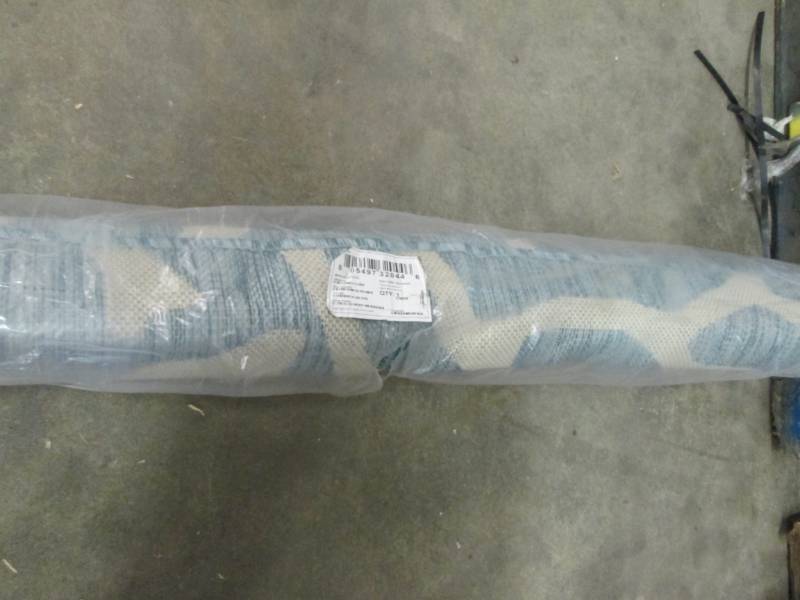 lot 42 image: Hampton Bay Coral Aqua 7x11 Flat We...