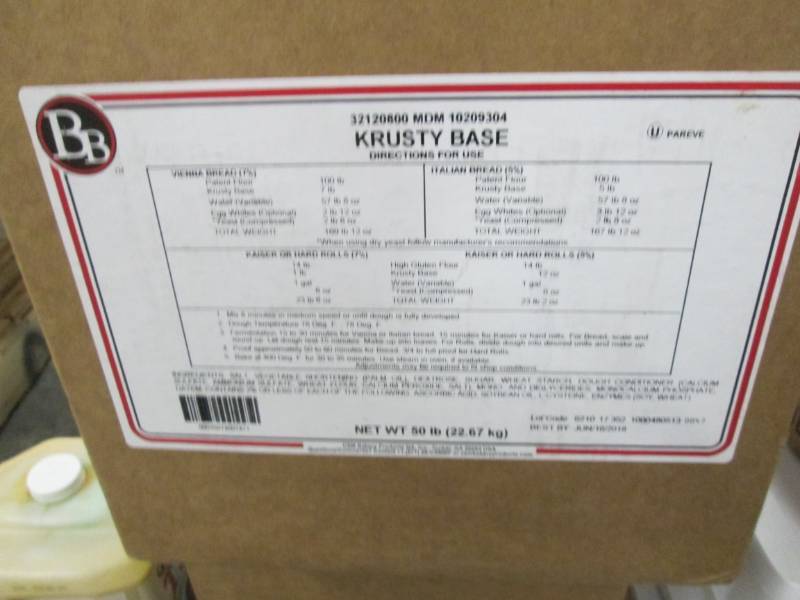 lot 97 image: 50 lb Krusty Bread Base open box Re...
