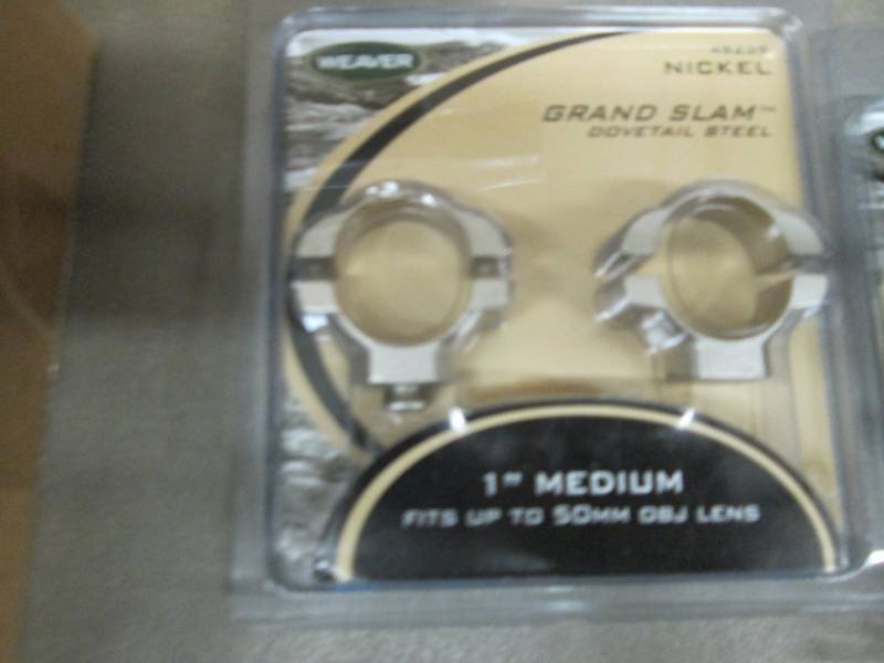 lot 101 image: Lot of 8 Weaver Grand Slam Steel St...