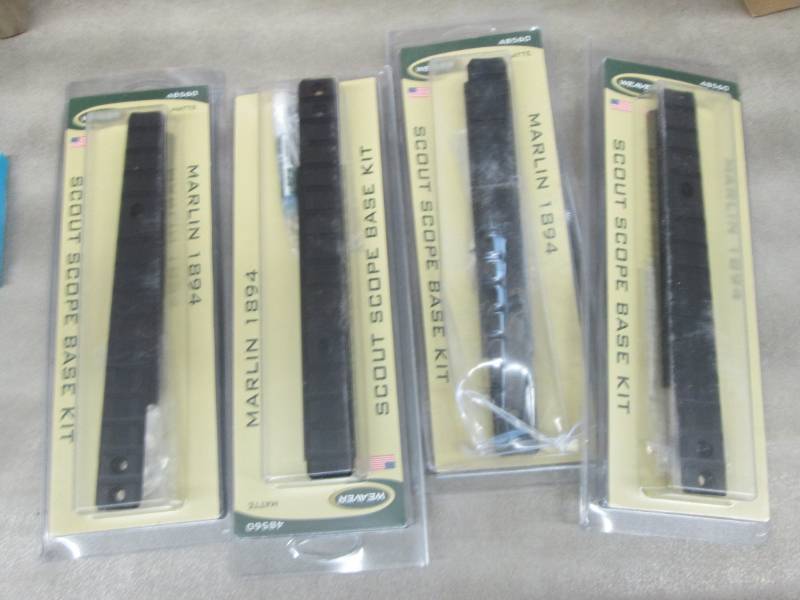 lot 111 image: Lot of 4 Weaver Scout Scope Mount f...
