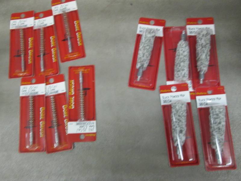 lot 112 image: 6 Outers Black Powder Mops .50 Cali...