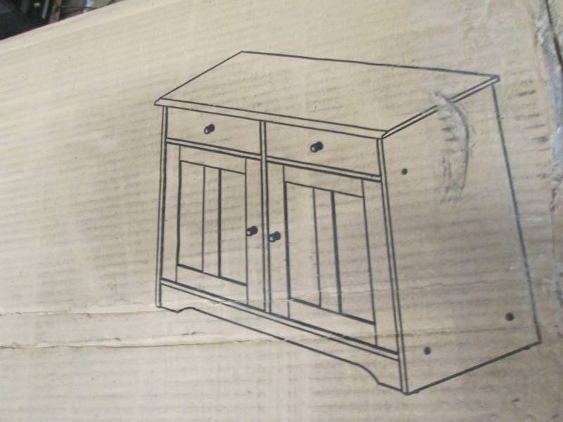 lot 136 image: Haley Sideboard in White (shown in ...