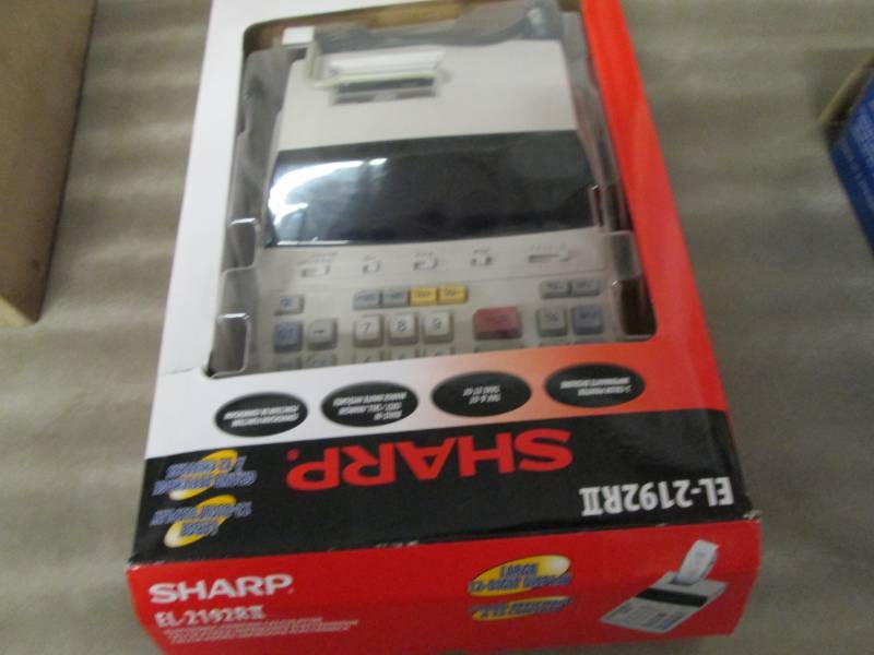 lot 149 image: Sharp Printing Calculator open box,...