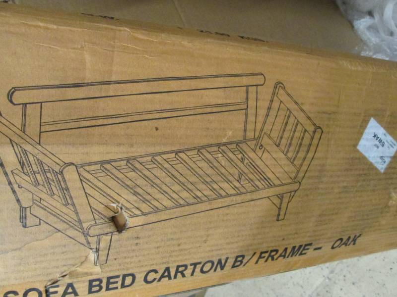 lot 166 image: Lounger Sofa Bed Frame only in Oak ...