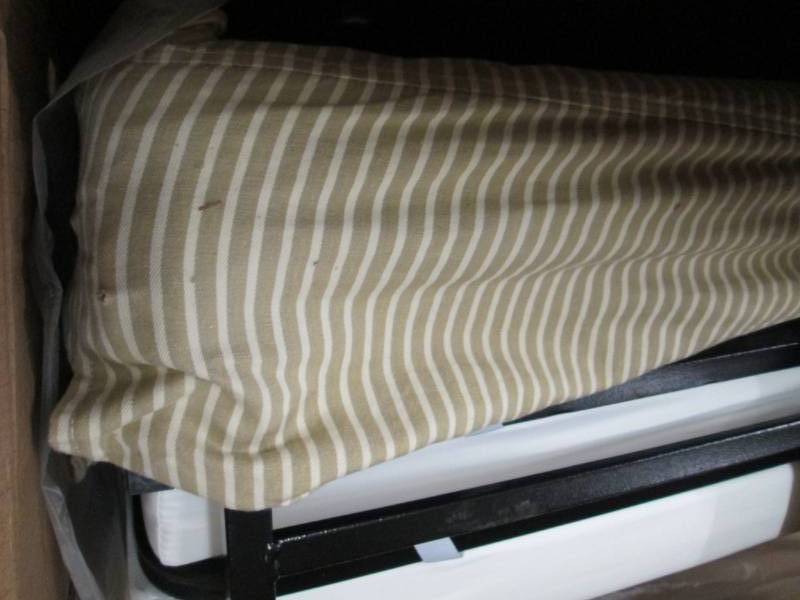 lot 182 image: Folding Sleeper Ottoman open box Re...