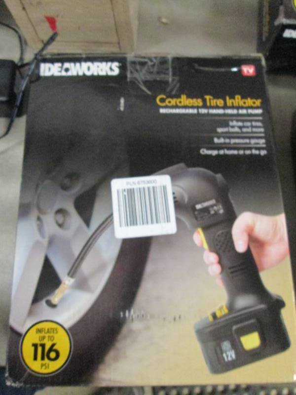 lot 206 image: Cordless Tire Inflator open box, un...