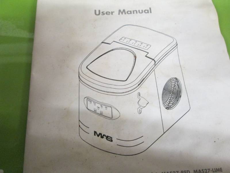 lot 231 image: MAS Portable Ice Maker open box ret...