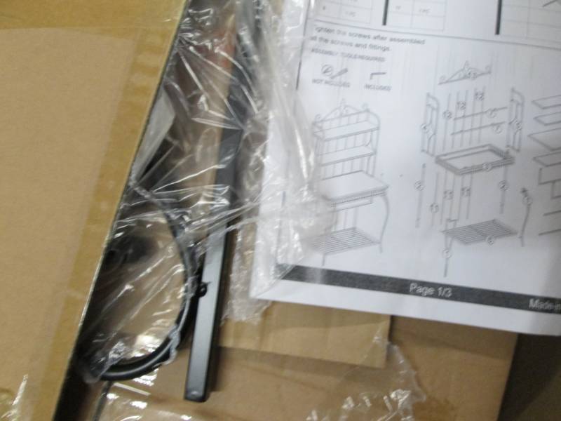 lot 252 image: Labelle Bakers Rack open box Retail...