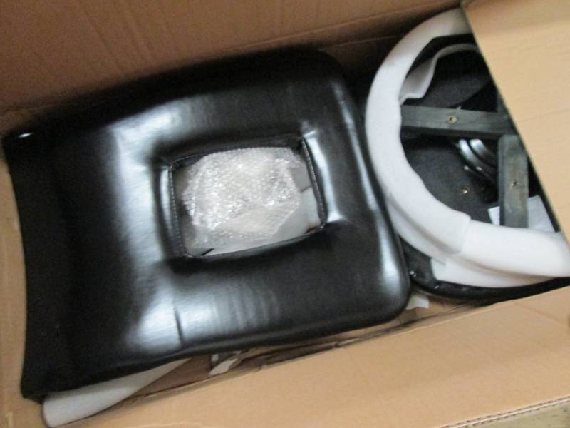 lot 272 image: Stool with Cutout Back open box Ret...