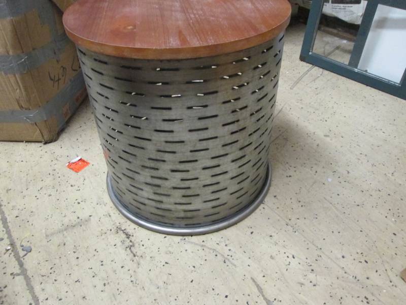lot 280 image: Olive Bucket Side Table open box Re...