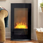 lot 185 image: Wall Mount LED Fireplace with Stand...
