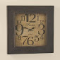 lot 241 image: Square Burlap Clock open box Retail...
