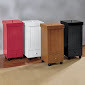 lot 242 image: Rolling Trash Bin in Red open box R...
