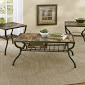 lot 254 image: 3-Piece Faux Marble Table Set open ...