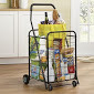 lot 268 image: Colored Folding Shopping Cart open ...