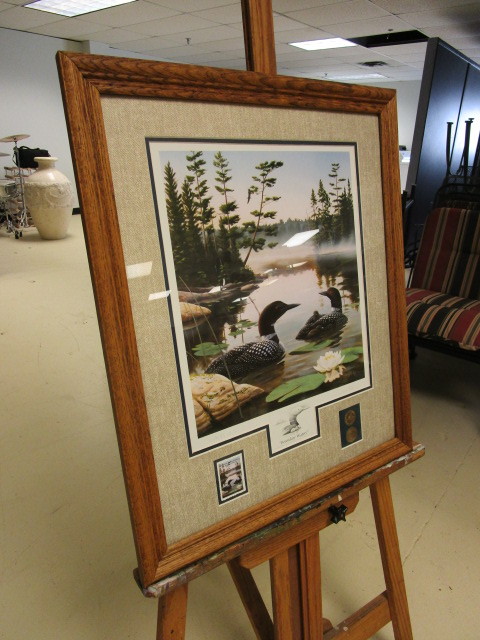 PROFESSIONALLY FRAMEDMATTED COLLECTORS EDITION ART PRINT W COMMEMORATIVE STAMP & COINS